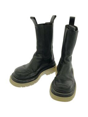 Bottega Veneta The Tire Long Boots Side Gore Black 37